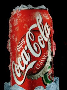 Giant can of Coke for a Coke machine