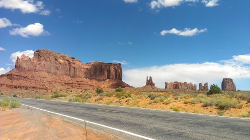 Road in front of Monument Valley, Arizona